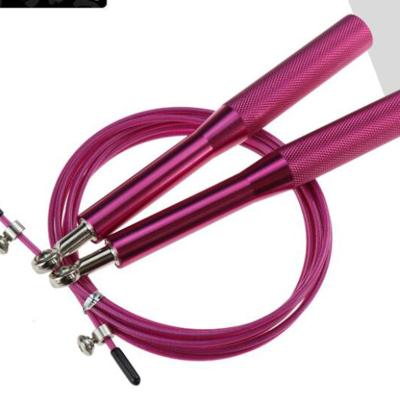 China Aluminum Alloy Handle + Steel Wire + PVC Coating Training Sports Jump Long Rope Fitness Jump Ropes Aluminum Jump Rope for sale