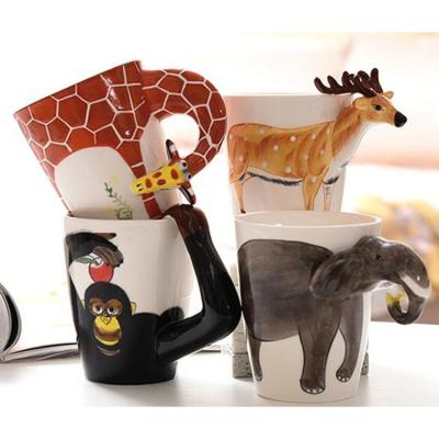 China art & Custom Collectable Gifts 3D Mug Promotional Hand Painted Ceramic Coffee Mug for sale