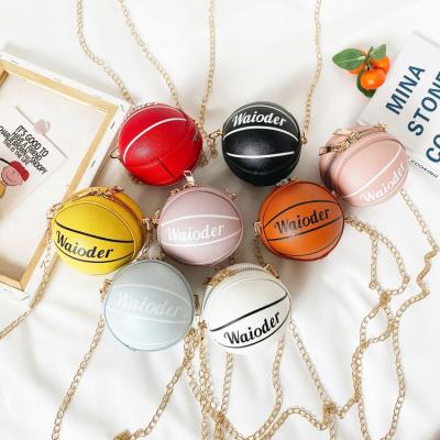 China 2021 Newest Fancy Design Basketball Kids Basketball Hoop Ball Purse Mini Waterproof Handbags Ladies Girls Women Handbags for sale