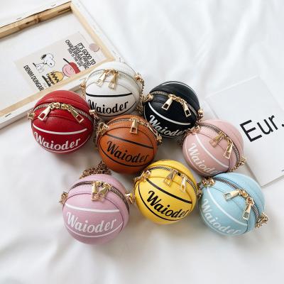 China Latest Design Fancy Girls Waterproof Mini Kids Purse Basketball Purse Women Bags Women Handbags for sale