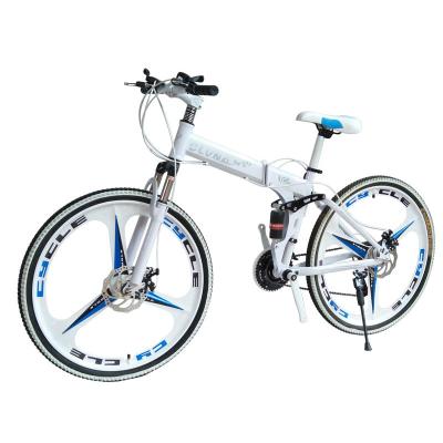 China 26 inch double suspension carbon mtb folding mountain bike, full suspension 29inch mtb blue white bikes, 29inch mtb carbon frame bicycle for sale