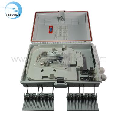 China FTTH FTTB FTTX Network 16 Core FTTH Terminal Box With 1X16 PLC Splitter Fiber Optic Distribution Box for sale