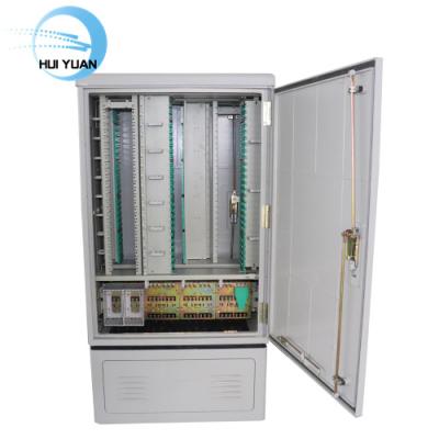 China FTTH FTTB FTTX Network 288 Cores Fiber Optic Cabinet SMC Splitter Distribution Cabinet for sale