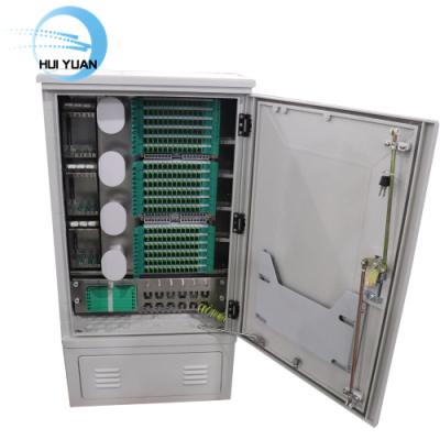 China FTTH FTTB FTTX Network 144 Core Fiber Optic Cross Connect Outdoor Cabinet SMC Cabinet To Splice Module for sale