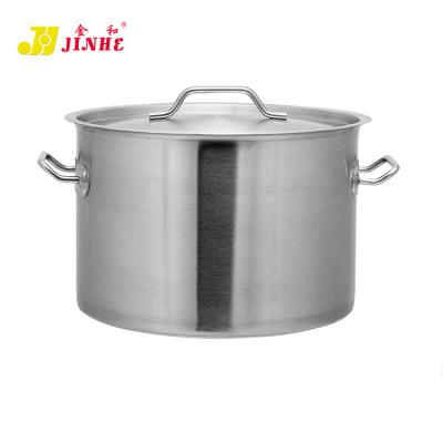 China JINHE sustainable commercial steel soup and stock pots quality non stick cookware set large cooking pot for sale