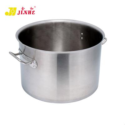 China Multi Stainless Steel JINHE Cook Sustainable Steel Metal Soup Large Aluminum Camping Cooking Pots for sale