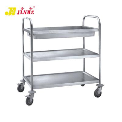 China No Low Cost OEM Rotating Stainless Steel Carts Kitchen Storage Cart Top Selling Cart for sale