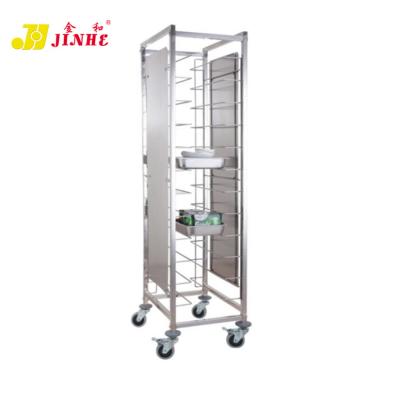 China JINHE Classic Grade Gastronorm Toast Oven Baking Rack Stainless Steel Colapsible Dryer Tray Trolley for sale