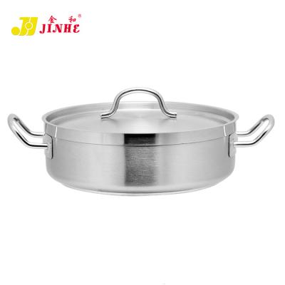 China Large Capacity Sustainable Cast Iron Factory Stainless Steel JINHE Sets Non-Stick Saucepan With Lid for sale