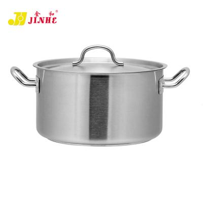 China JINHE Household Stainless Steel Large Size Sustainable Multifunctional Glass Casserole for sale