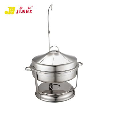 China JINHE Non-Stick Commercial Professional Used Square Plates stainlesteel Hanging Chafing Dish for sale