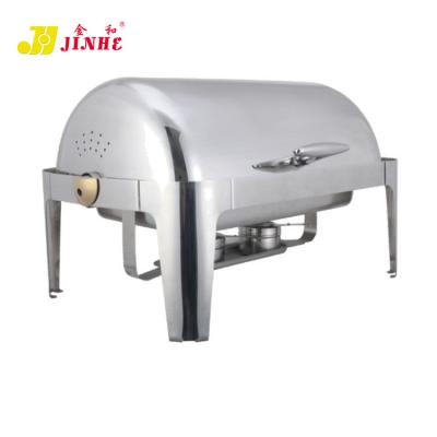 China JINHE Non-Stick Shake Pan Stainless Catering Serving Small Chafing Dishes for Chafing Dish for sale