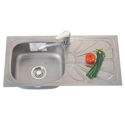 China Without Faucet Sinks Factory Price Organizer Handmade 304 Stainless Steel Kitchen Sink for sale