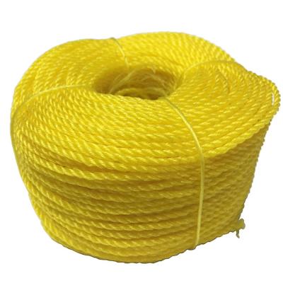 China Hot Sale 380D Fishing PE Twisted Rope 3 Strands Pe Baling Rope for sale