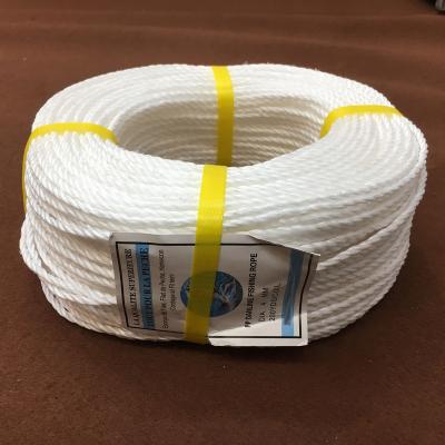 China High Tensile High Tensile Twisted White Color PP Polypropylene Danline Rope For Fishing for sale