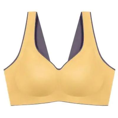 China Seamless Comfort Wireless Direct Health Solid Color Underwear Women Factory Bralette Seamless Bra For Women for sale