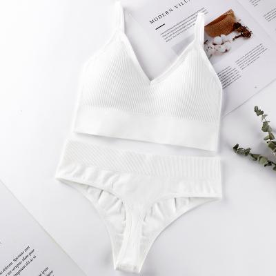 China OEMLadies Bralette Antibacterial Mesh Breathable Transparent Bra Brief Sets Letter Printing Bernapas Bras Thong Panties Set For Woman for sale