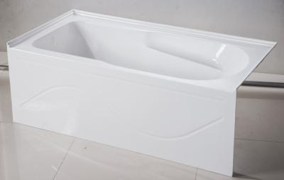 China cUPC skirted acrylic whirlpool bathtub 3 sides double tile flange 4mm pure acrylic sheet for sale