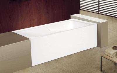 China cUPC skirted acrylic cheap bathtub 3 sides tile flange 4mm pure acrylic sheet for sale