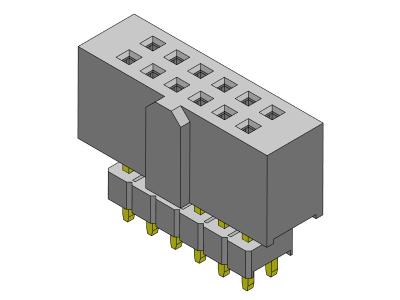 Cina 2*2PIN To 2*40PIN Female Header 2.54 Mm Dual Row Elevated Press Fit TYPE in vendita