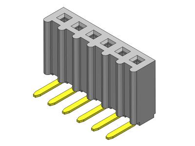 Chine 2.54mm Right Angle PCB Header Connector Pin Header Female Dip TYPE 1*2PIN To 1*40PIN à vendre