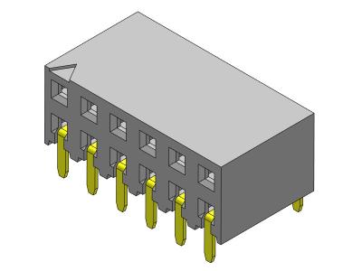 中国 2*2PIN To 2*40PIN PCB Header Connector 2.54mm Dual Row Entry Dip TYPE 販売のため