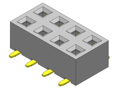 China 2*2PIN To 2*40PIN PCB Header Connector Surface Mount Female Header 2.00mm Te koop