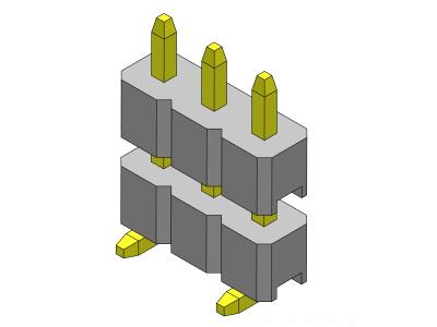 China SMT TYPE PCB Header Connector 2.00mm Single Row Pin Header 1*2PIN To 1*40PIN Te koop