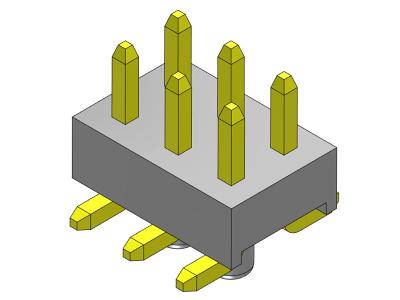 Cina 2.00mm Dual SMT TYPE PCB Header Connector 1*2PIN To 1*40PIN in vendita