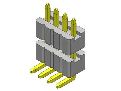 Китай 1.27mm Pin Female Header Connector 1*2PIN To 1*50PIN SQ0.40mm продается