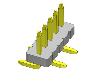 China Single Row Pin Headers Connectors Straight SMT Type 1*2PIN To 1*40PIN en venta