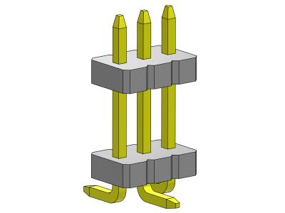 Chine SMT Pin Female Header Connector 1*2PIN To 1*40PIN SQ0.40mm à vendre