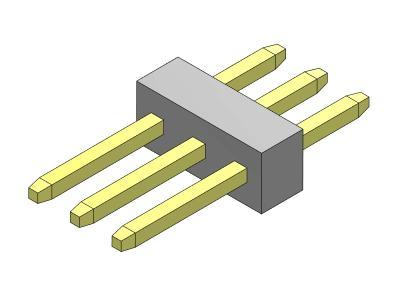 Cina 1*3PIN To 1*40PIN Single Row Header Connector 1.00mm Straight Type in vendita