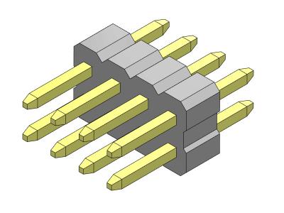 중국 2*40PIN 핀 여성 해더 커넥터 1.00 밀리미터 이원적 가로열 스트레이트 타입에 대한 2*3PIN 판매용