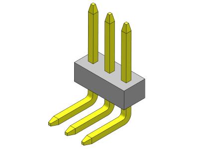 China 1.00mm Pin Female Header Connector R/A Pin Electrical Connectors 1*2PIN To 1*40PIN Te koop