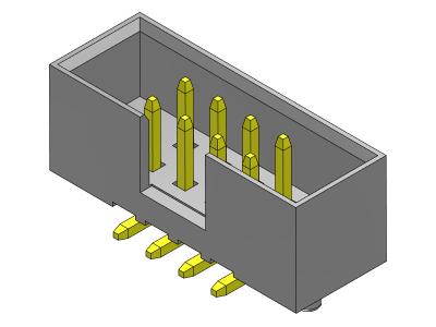 China 2*8-2*25Pin 2mm Box Header 2AMP Dual Row SMT Type With Pegs zu verkaufen