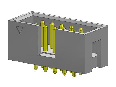 China Dual Row Stright Dip 2.54mm Box Header 2*3-2*32Pin 600V AC/DC zu verkaufen