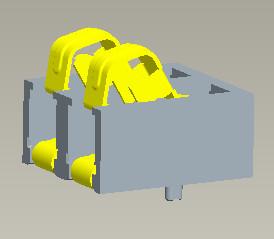 Κίνα 5.0AMP Pitch 4.25mm Battery Connector SMT Type With Pegs 5000 Cycles Min προς πώληση