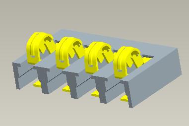 Κίνα 3.0mm Battery Clip Connector SMT Type 3000 Cycles Life Test προς πώληση