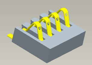 Κίνα Pitch 2.5mm Battery Charger Connector H 3.0mm Battery 4 Pin Connector SMT Type προς πώληση