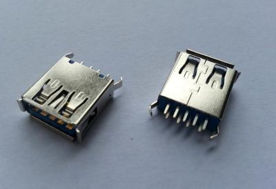 Κίνα L 13.7mm Usb 3.0 A Type Connector Female  Vertical 180° Dip Type προς πώληση