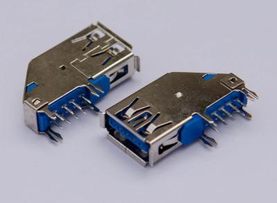 China Tipo de alta velocidade do Usb 3,0 dos conectores do entrada/saída um tipo do mergulho do conector 90° à venda