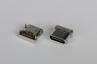 Κίνα Female Usb 3.1 Reversible Type C Connector SMT Dip 1.2mm 10000 Cycles Min προς πώληση