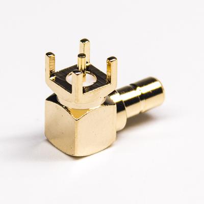 Κίνα 4 Holes Smb Connector Male Straight Dip Type Right Angle 90 Degree προς πώληση