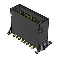 China H 9.85mm High Speed Board To Board Connector 1.27mm SGS certificated zu verkaufen