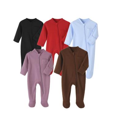 China Good quality color onesies clothes baby pajamas breathable eco-friendly empty jumpsuit for toddler for sale