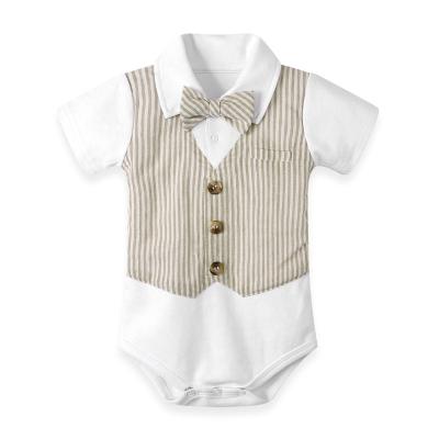 China Newborn Baby Sleeeves Kids Rompers Volume Romper Cotton Muslin Jumpsuits Lovely Short Style Clothes for sale