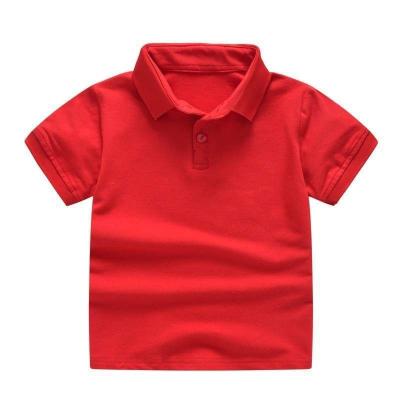 China Baby Boy Polo Collar T-shirt Sleeve Cotton Fabric Casual Customized Short Baby Clothes For Kids for sale