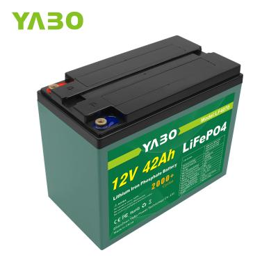 China Home Appliance Maintenance Customized Industrial Solar 12v 40ah 42ah Lifepo4 Cell Lifepo4 Battery Pack With BMS for sale