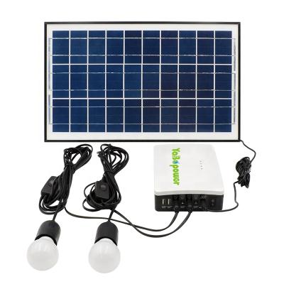 China LED Light and Mobile Phone Mini Portable 15W Solar Panel Home Energy Systems for Home Light and LED Mobile Phone for sale